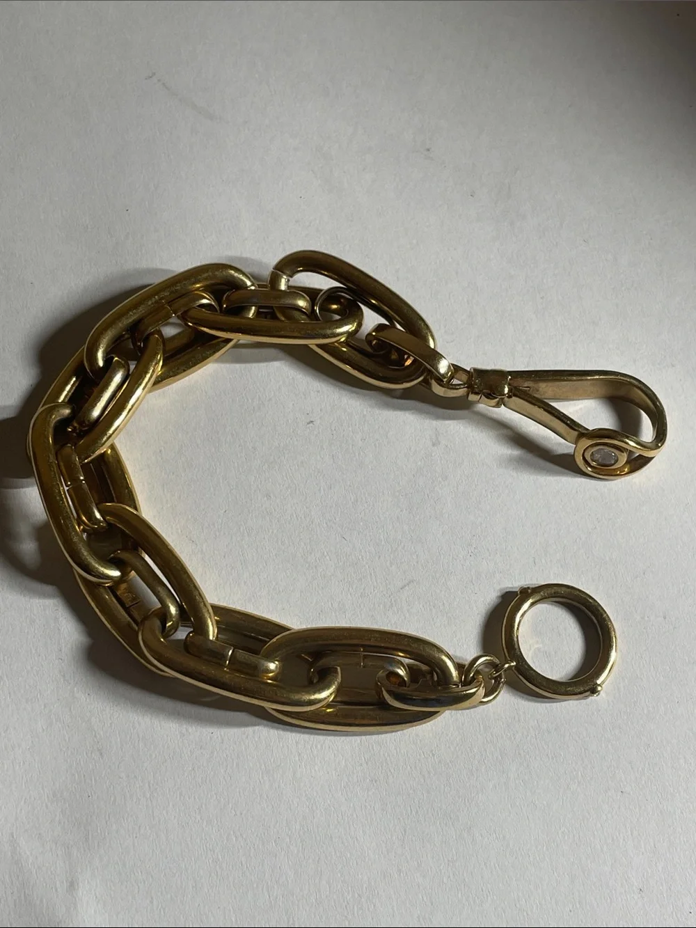 Gold-Link Chain Bracelet Watch Accessory - Classic Polished Finish